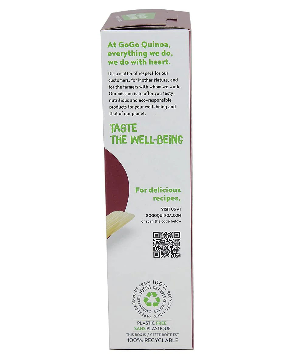 GoGo Quinoa Organic Penne Pasta - Gluten-Free Rice & Amaranth Blend | Non-GMO Vegan | 2 x 227g - Canadian Distribution - Ships Free Within Canada on Orders Above CAD $199 - Image 3