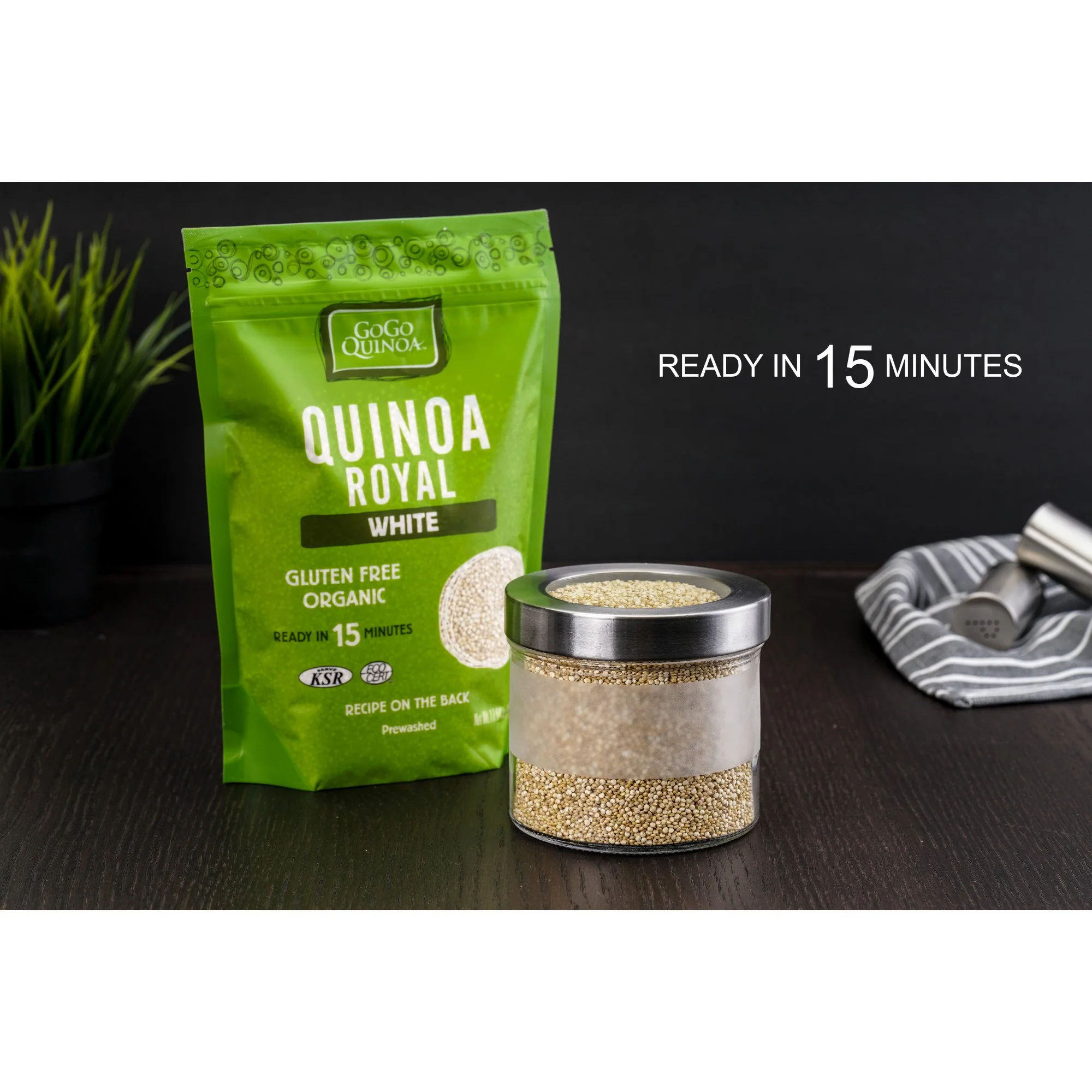 GoGo Quinoa Royal White Grain - Organic, Gluten-Free, Non-GMO, Vegan, Kosher | 2 x 500g - Canadian Distribution - Ships Free Within Canada on Orders Above CAD $199 - Image 5