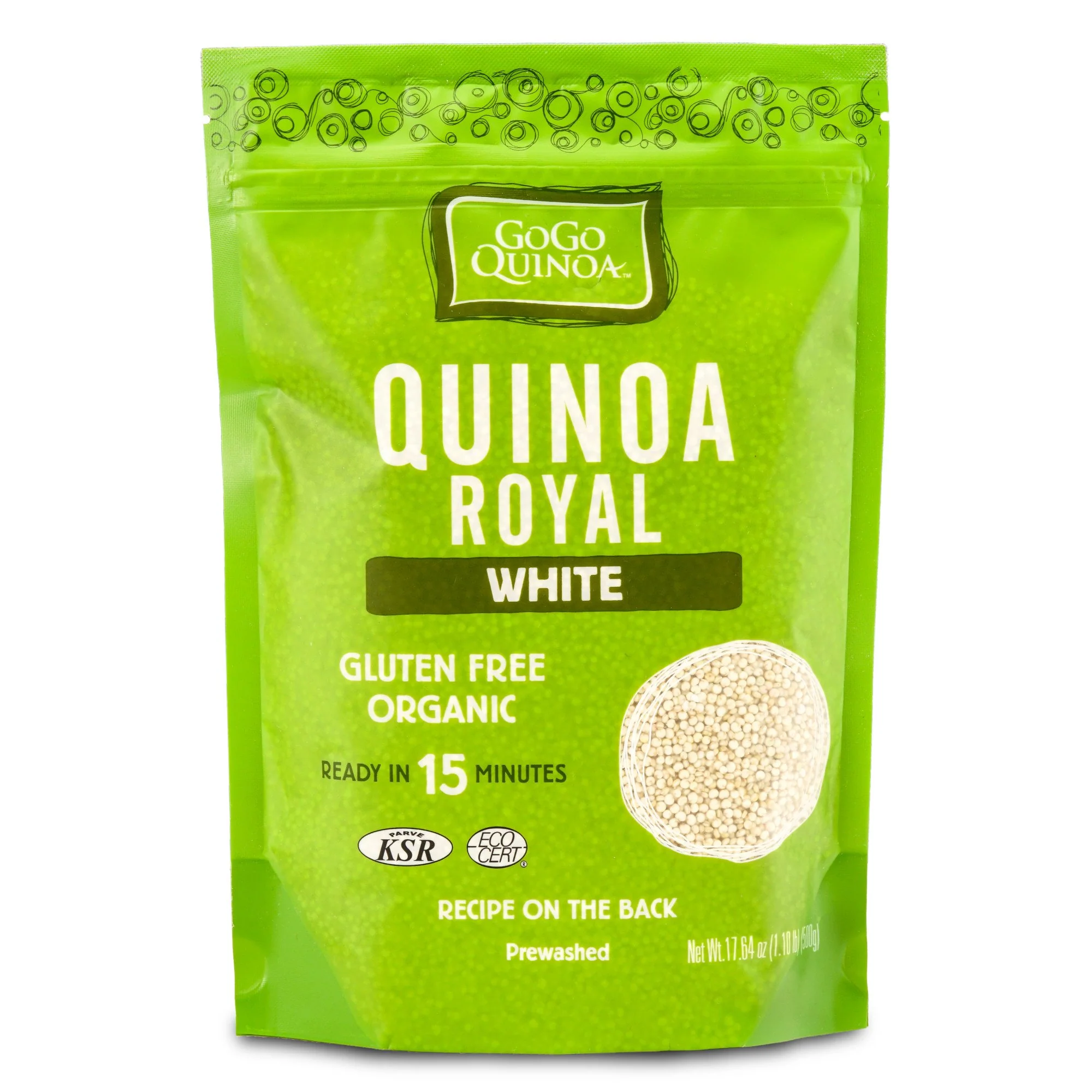 GoGo Quinoa Royal White Grain - Organic, Gluten-Free, Non-GMO, Vegan, Kosher | 2 x 500g - Canadian Distribution - Ships Free Within Canada on Orders Above CAD $199 - Image 6
