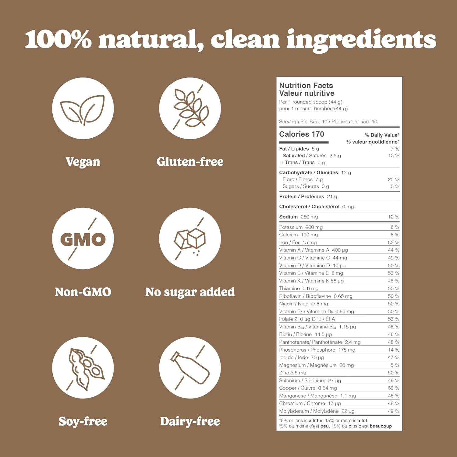 Good Protein - Chocolate Fudge - Vegan Plant-Based Protein Powder - 880g - Canadian Distribution - Ships Free Within Canada on Orders Above CAD $199 - Image 3