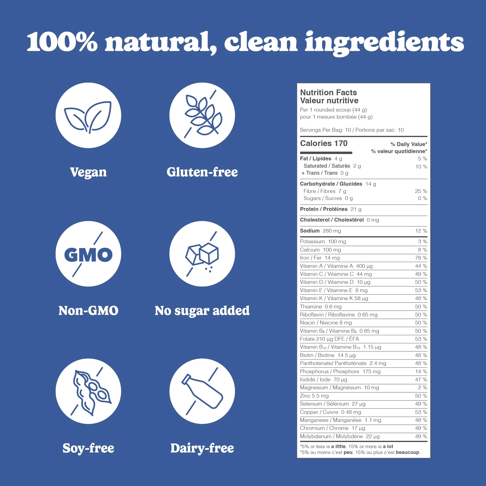 Good Protein - Cookies & Cream - Vegan Plant-Based Protein Powder - 880g - Canadian Distribution - Ships Free Within Canada on Orders Above CAD $199 - Image 3