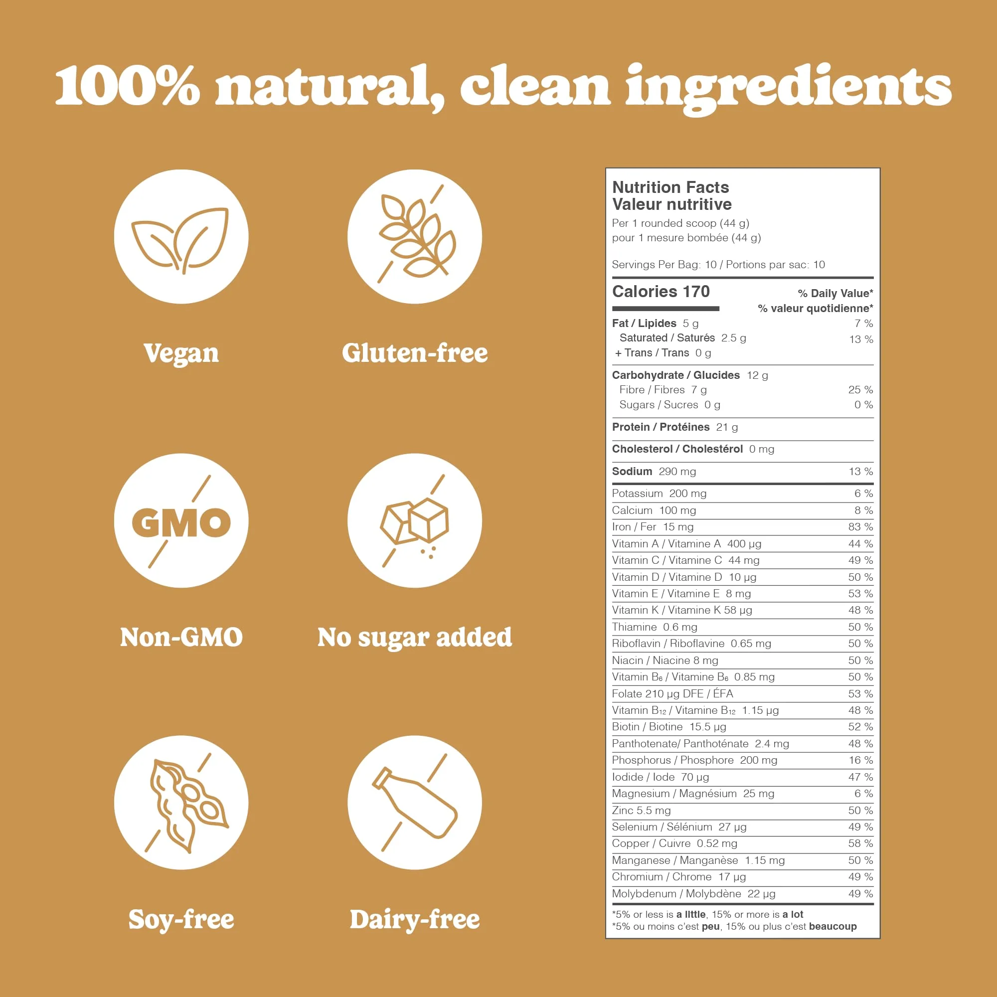 Good Protein - Mocha - Vegan Plant-Based Protein Powder - 440g - Canadian Distribution - Ships Free Within Canada on Orders Above CAD $199 - Image 3