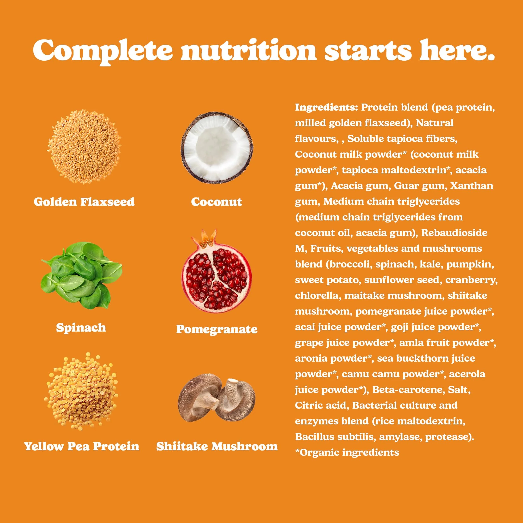 Good Protein - Orange Cream Pop - Vegan Plant-Based Protein Powder - 440g - Canadian Distribution - Ships Free Within Canada on Orders Above CAD $199 - Image 2