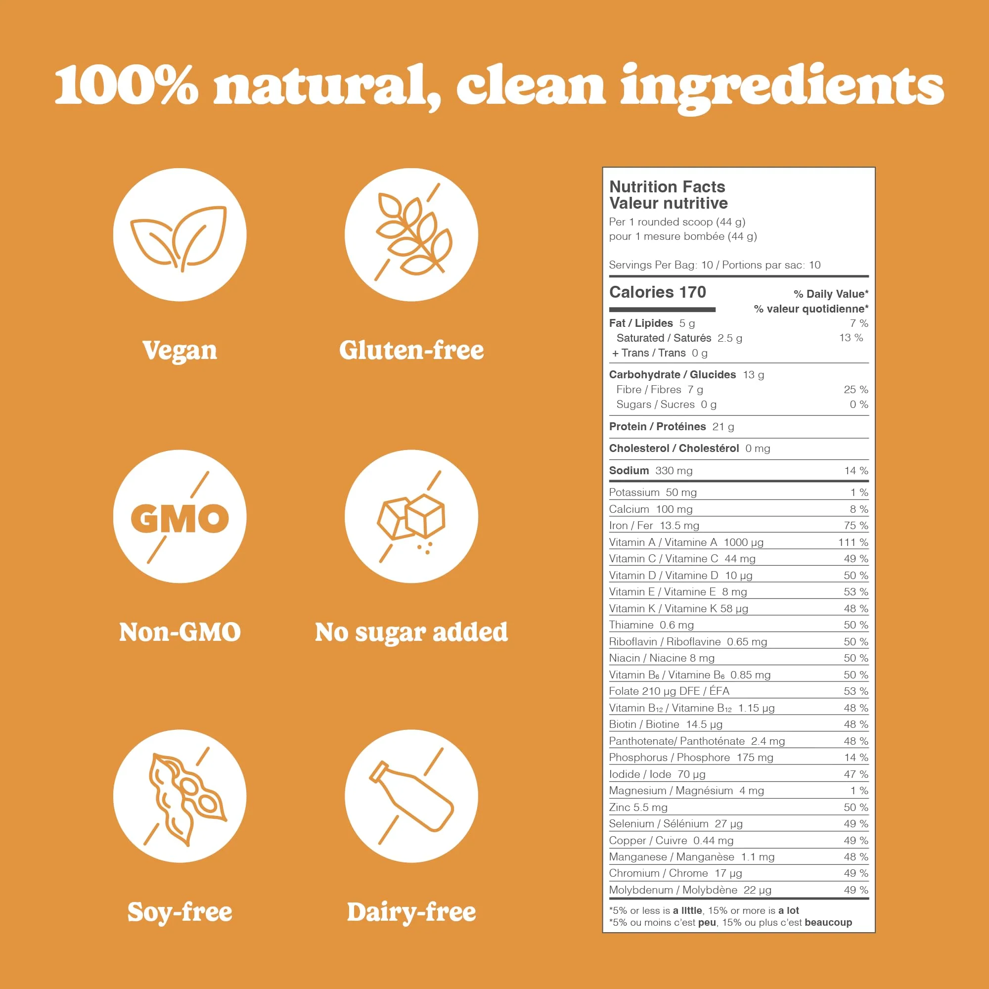 Good Protein - Salted Caramel - Vegan Plant-Based Protein Powder - 440g - Canadian Distribution - Ships Free Within Canada on Orders Above CAD $199 - Image 3
