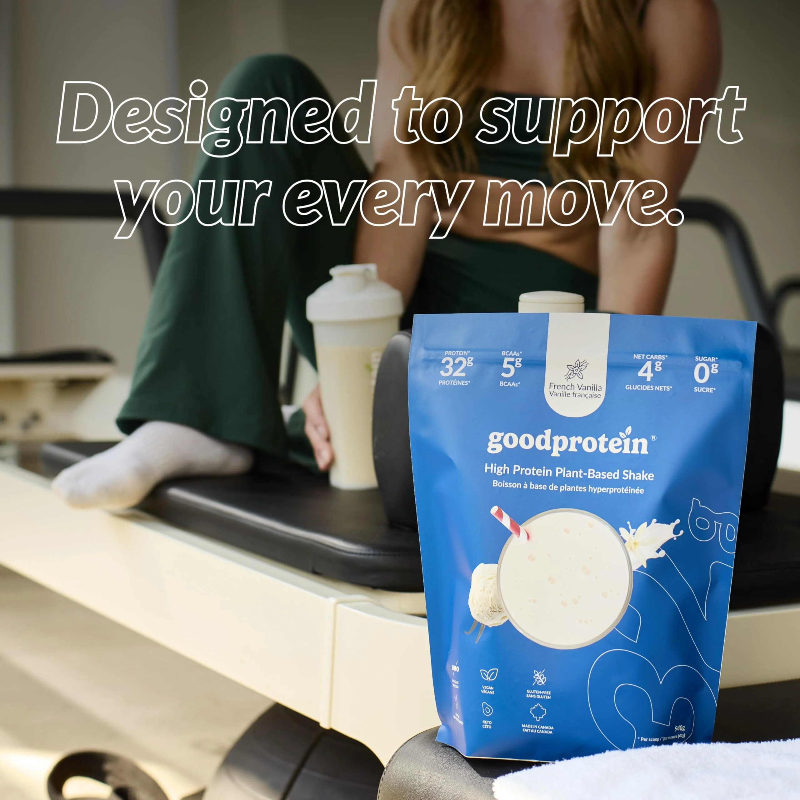 Good Protein – Vegan Plant Based Protein Powder – French Vanilla – 470g – 32g protein - Canadian Distribution - Ships Free Within Canada on Orders Above CAD $199 - Image 7