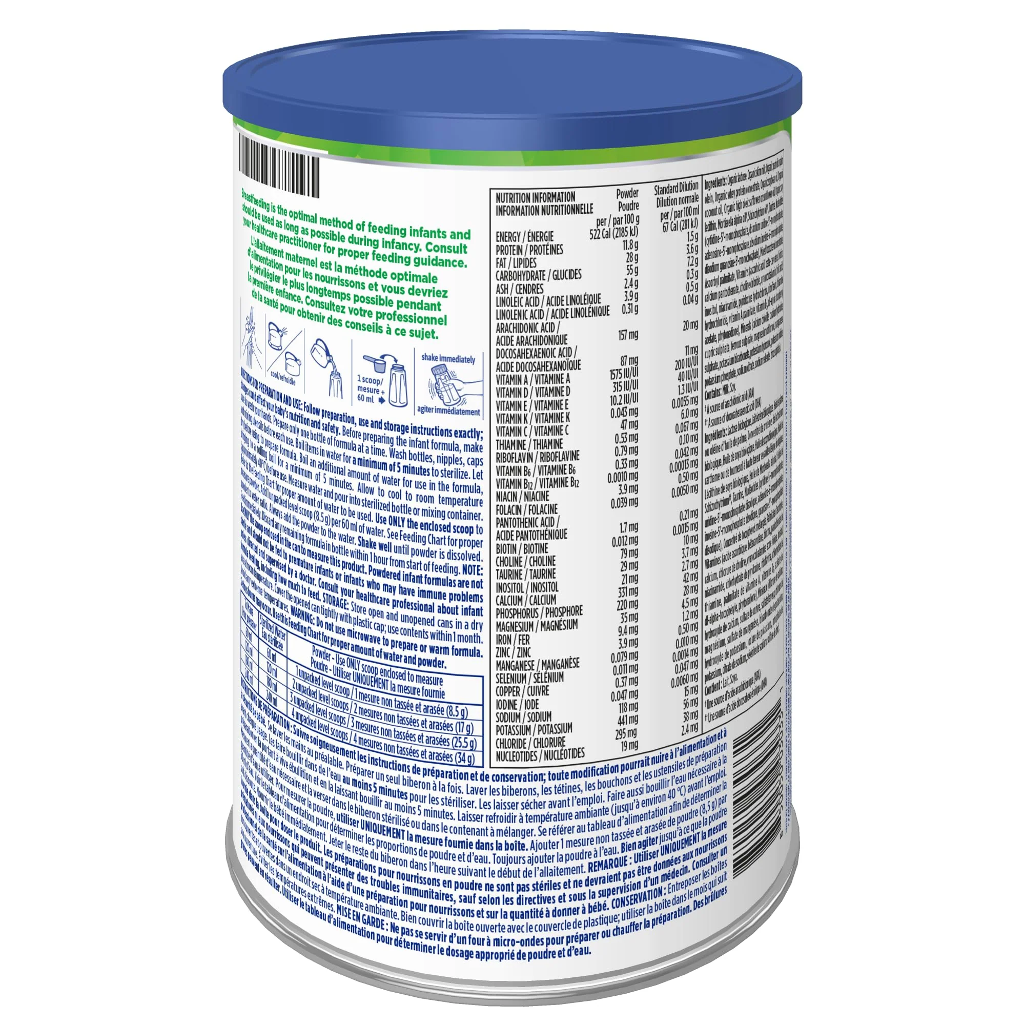 Good Start Organic Iron Fortified Milk-Based Infant Formula Powder, 800g - Canadian Distribution - Ships Free Within Canada on Orders Above CAD $199 - Image 4