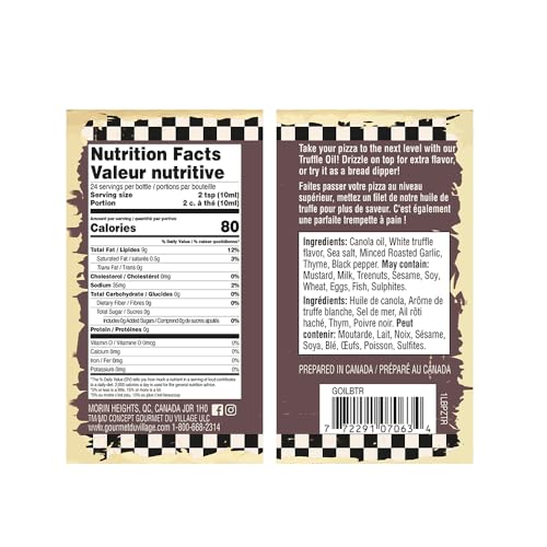 Gourmet du Village Truffle Oil - Canadian Distribution - Ships Free Within Canada on Orders Above CAD $199 - Image 3