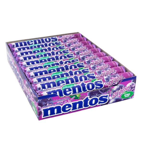 Grape Rolls - 80 × 37.4 g - Mentos - Canadian Distribution - Ships Free Within Canada on Orders Above CAD $199 - Image 2