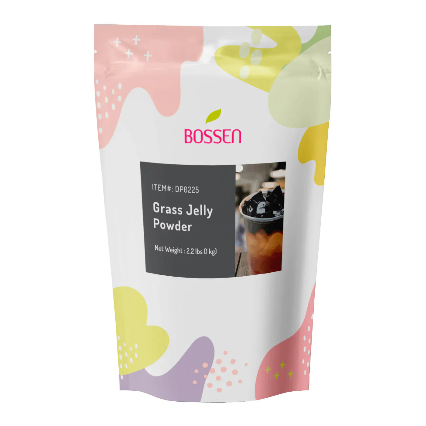 Grass Jelly Concentrated Powder (2.2 Lbs) | Bubble Tea Topping | Bossen | Ships Free Within Canada on Orders Above CAD $199