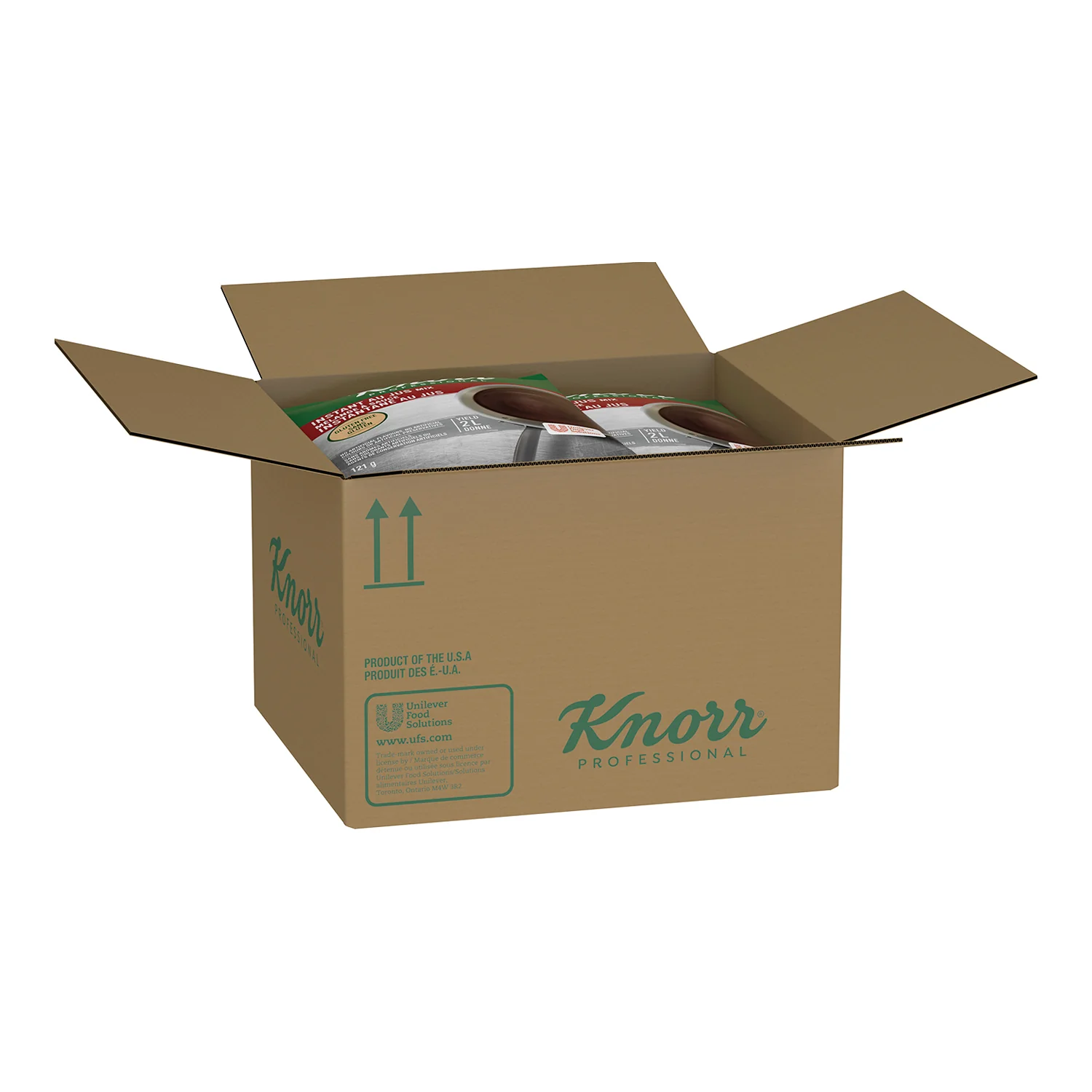 Gravy Au Jus Instant - 12 x 121 g - Knorr Swiss - Restaurant and Foodservice Ingredients - Canadian Distribution - Ships Free Within Canada on Orders Above CAD $199 - Image 3