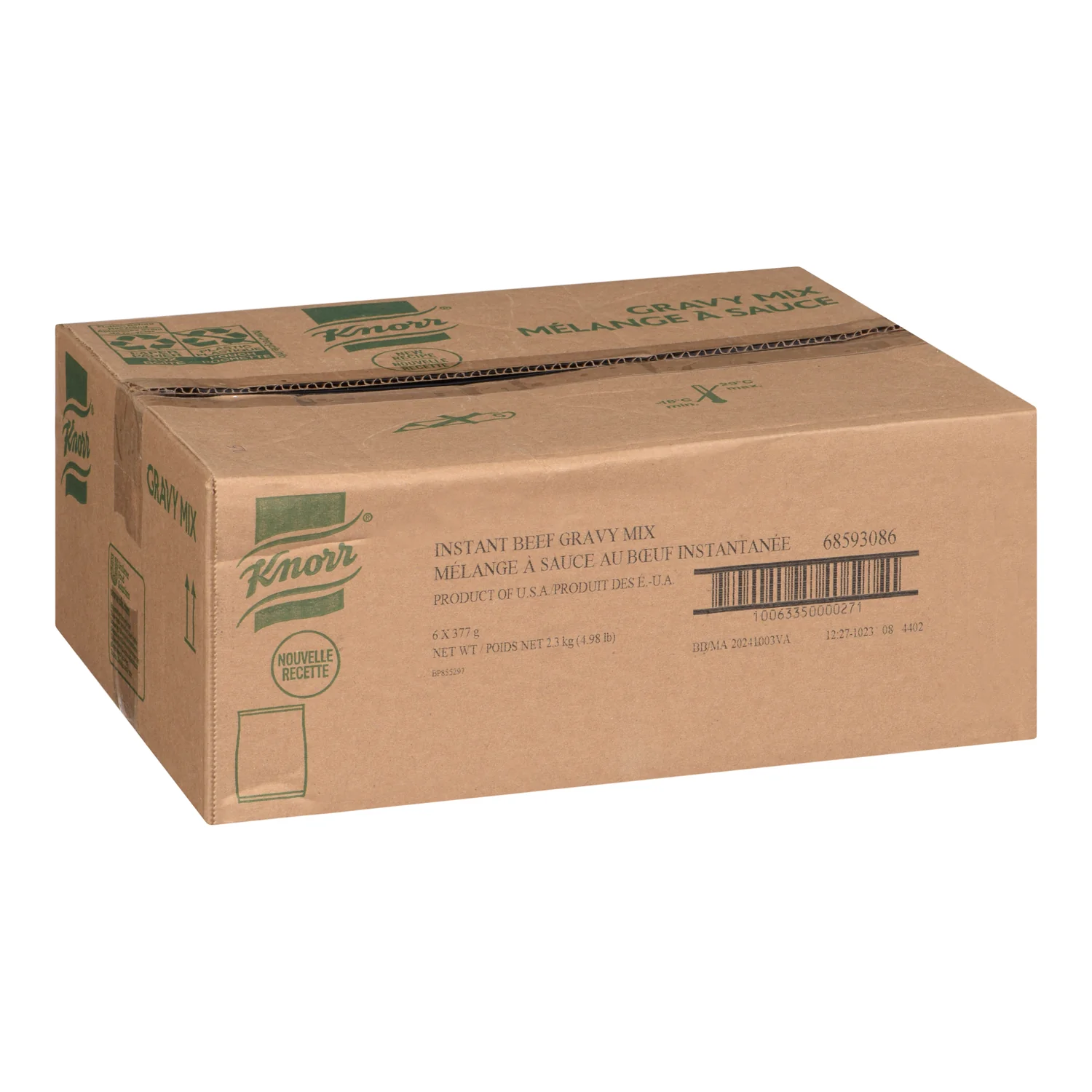 Gravy Beef Instant - 6 x 377 g - Knorr Swiss - Restaurant and Foodservice Ingredients - Canadian Distribution - Ships Free Within Canada on Orders Above CAD $199 - Image 2