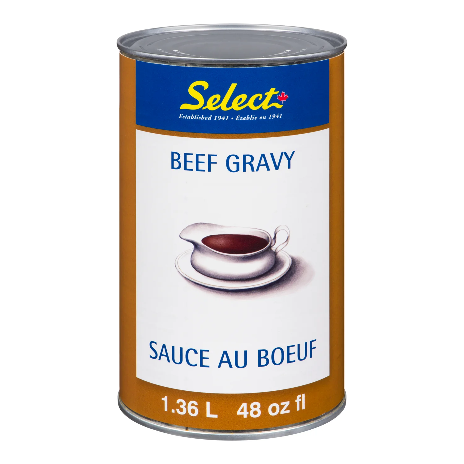 Gravy Beef Liquid - 12 x 48 oz - Select Food Pro - Restaurant and Foodservice Ingredients - Canadian Distribution - Ships Free Within Canada on Orders Above CAD $199