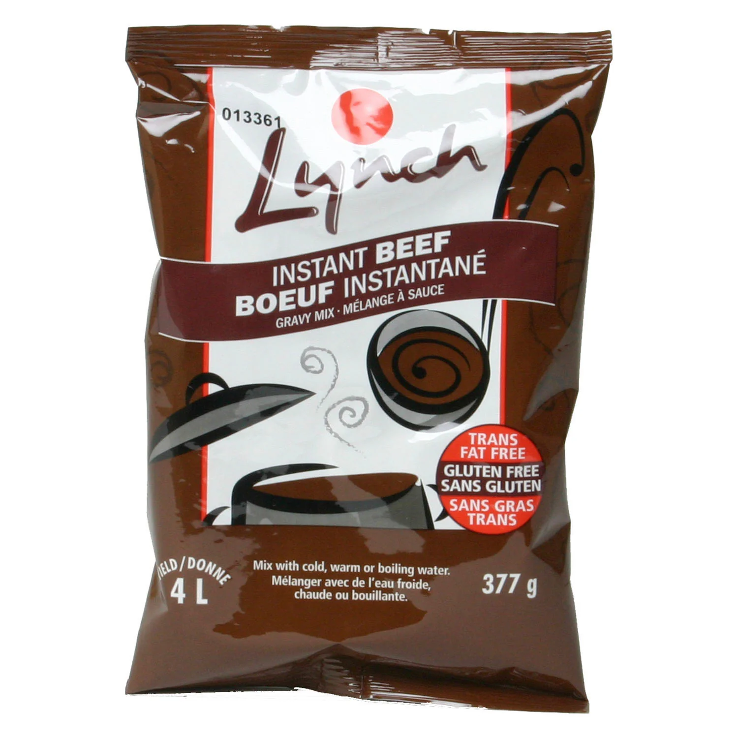 Gravy Beef Mix Instant - 8 x 377 g - Lynch - Restaurant and Foodservice Ingredients - Canadian Distribution - Ships Free Within Canada on Orders Above CAD $199
