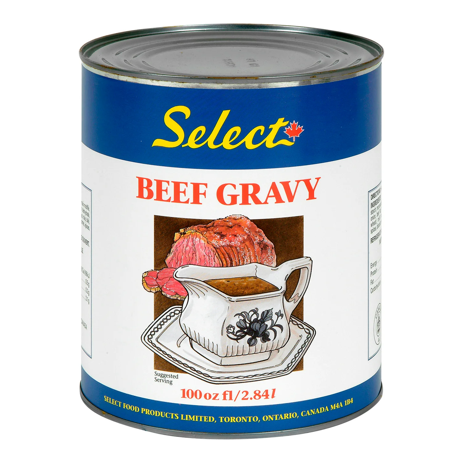 Gravy Beef Ready To Serve - 6 x 100 oz - Select Food Pro - Restaurant and Foodservice Ingredients - Canadian Distribution - Ships Free Within Canada on Orders Above CAD $199