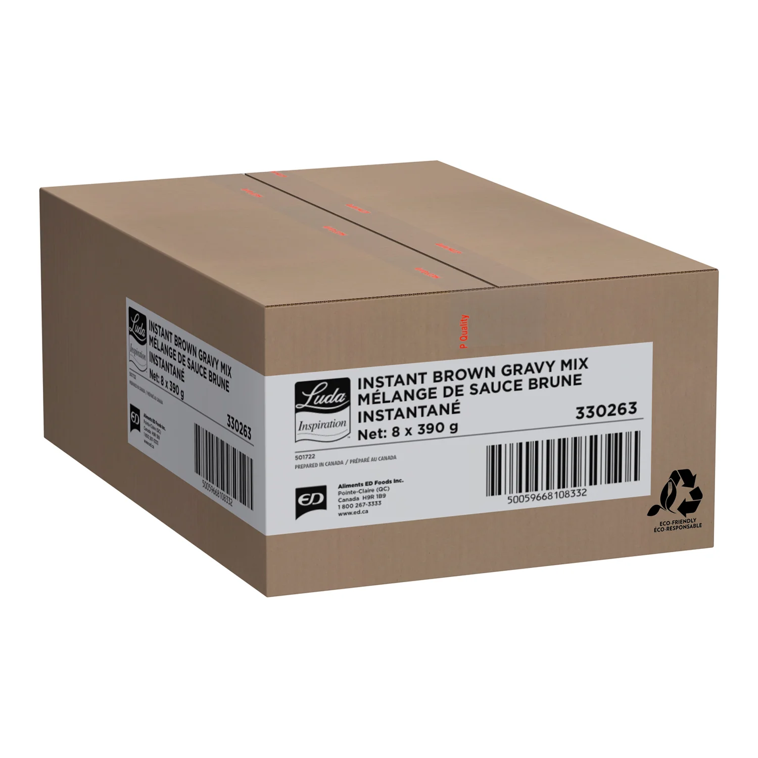 Gravy Brown Mix - 8 x 390 g - Luda Inspiratio - Restaurant and Foodservice Ingredients - Canadian Distribution - Ships Free Within Canada on Orders Above CAD $199 - Image 2