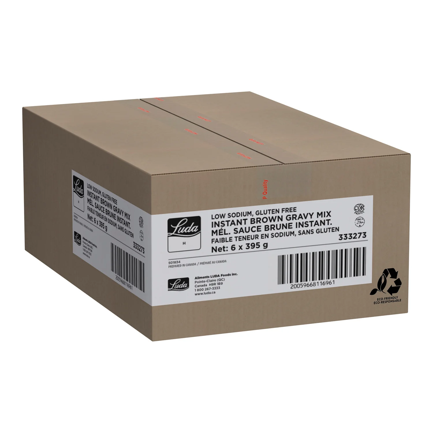 Gravy Brown No Gluten Low-Sodium - 6 x 395 g - Luda Healthcare - Restaurant and Foodservice Ingredients - Canadian Distribution - Ships Free Within Canada on Orders Above CAD $199 - Image 2