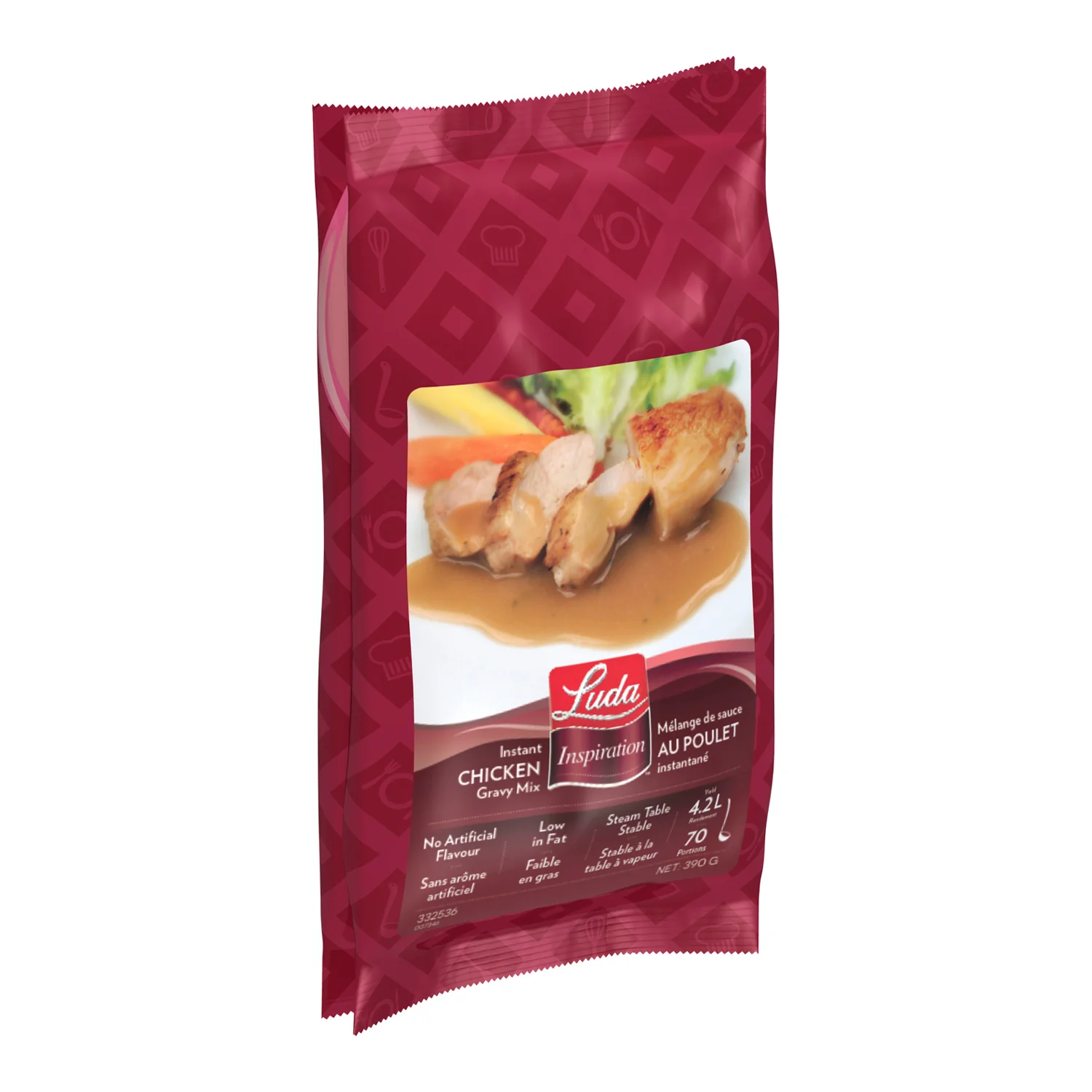 Gravy Chicken Instant - 8 x 390 g - Luda Inspiratio - Restaurant and Foodservice Ingredients - Canadian Distribution - Ships Free Within Canada on Orders Above CAD $199
