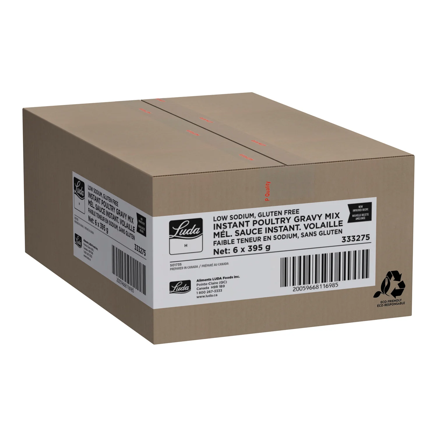 Gravy Poultry No Gluten Low-Sodium - 6 x 395 g - Luda Healthcare - Restaurant and Foodservice Ingredients - Canadian Distribution - Ships Free Within Canada on Orders Above CAD $199 - Image 2