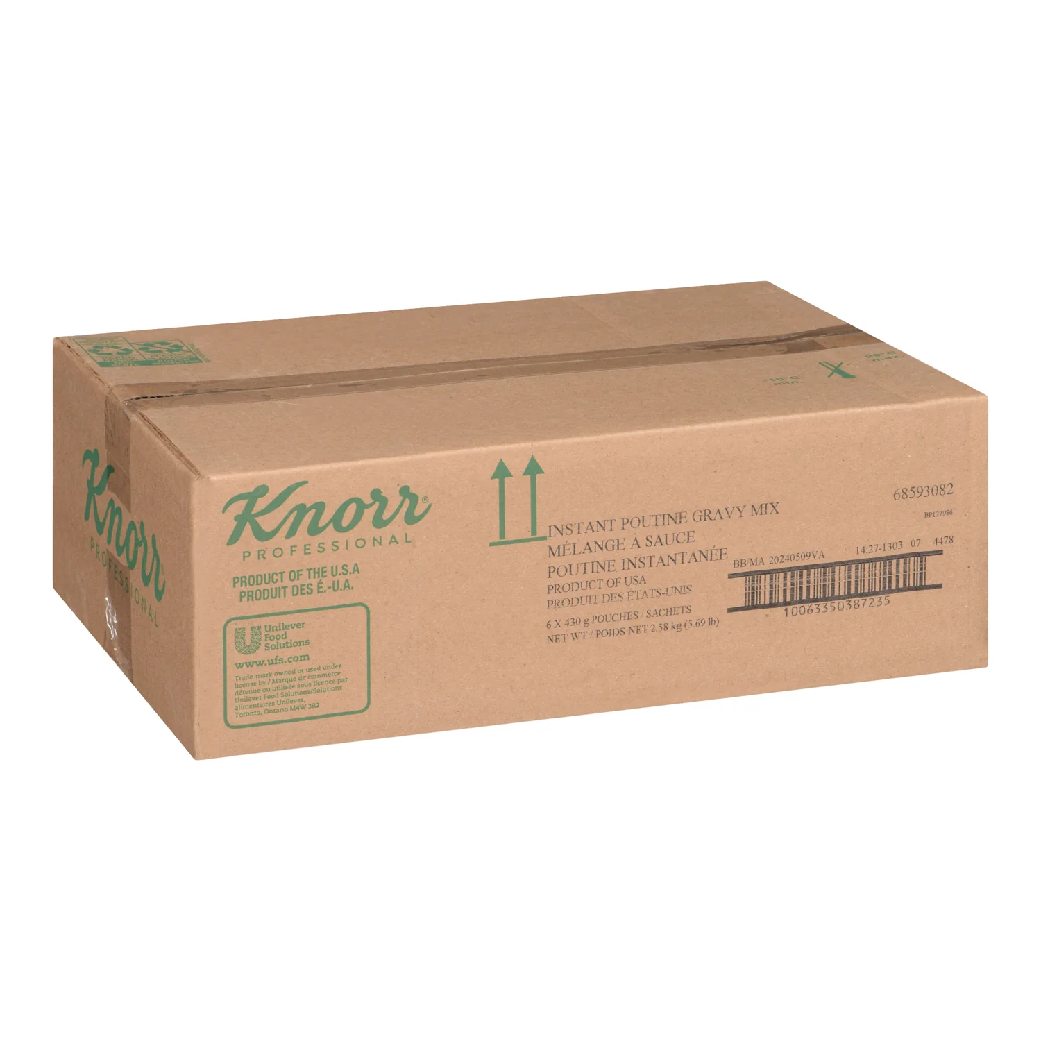 Gravy Poutine Instant Gluten-Free - 6 x 430 g - Knorr Swiss - Restaurant and Foodservice Ingredients - Canadian Distribution - Ships Free Within Canada on Orders Above CAD $199 - Image 2