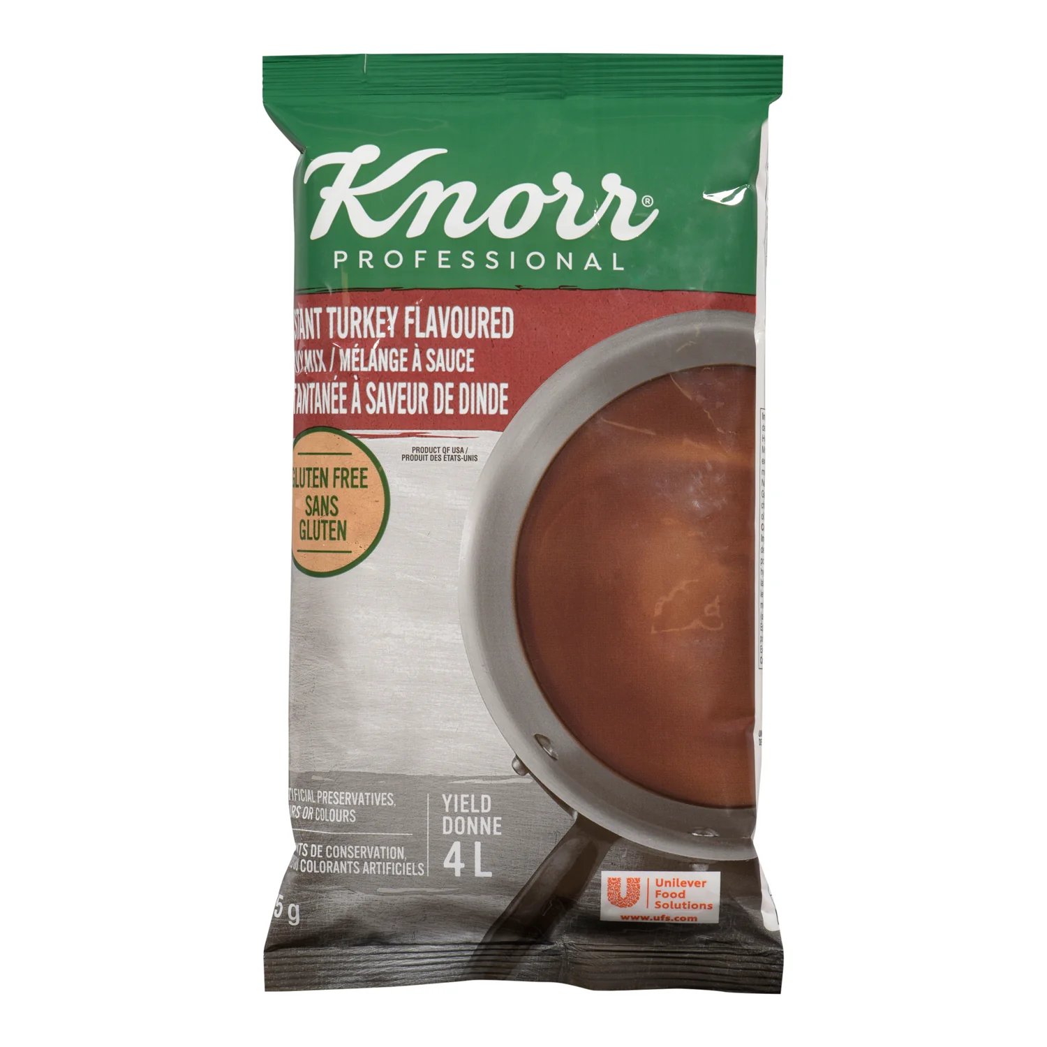 Gravy Turkey Instant - 6 x 475 g - Knorr Swiss - Restaurant and Foodservice Ingredients - Canadian Distribution - Ships Free Within Canada on Orders Above CAD $199