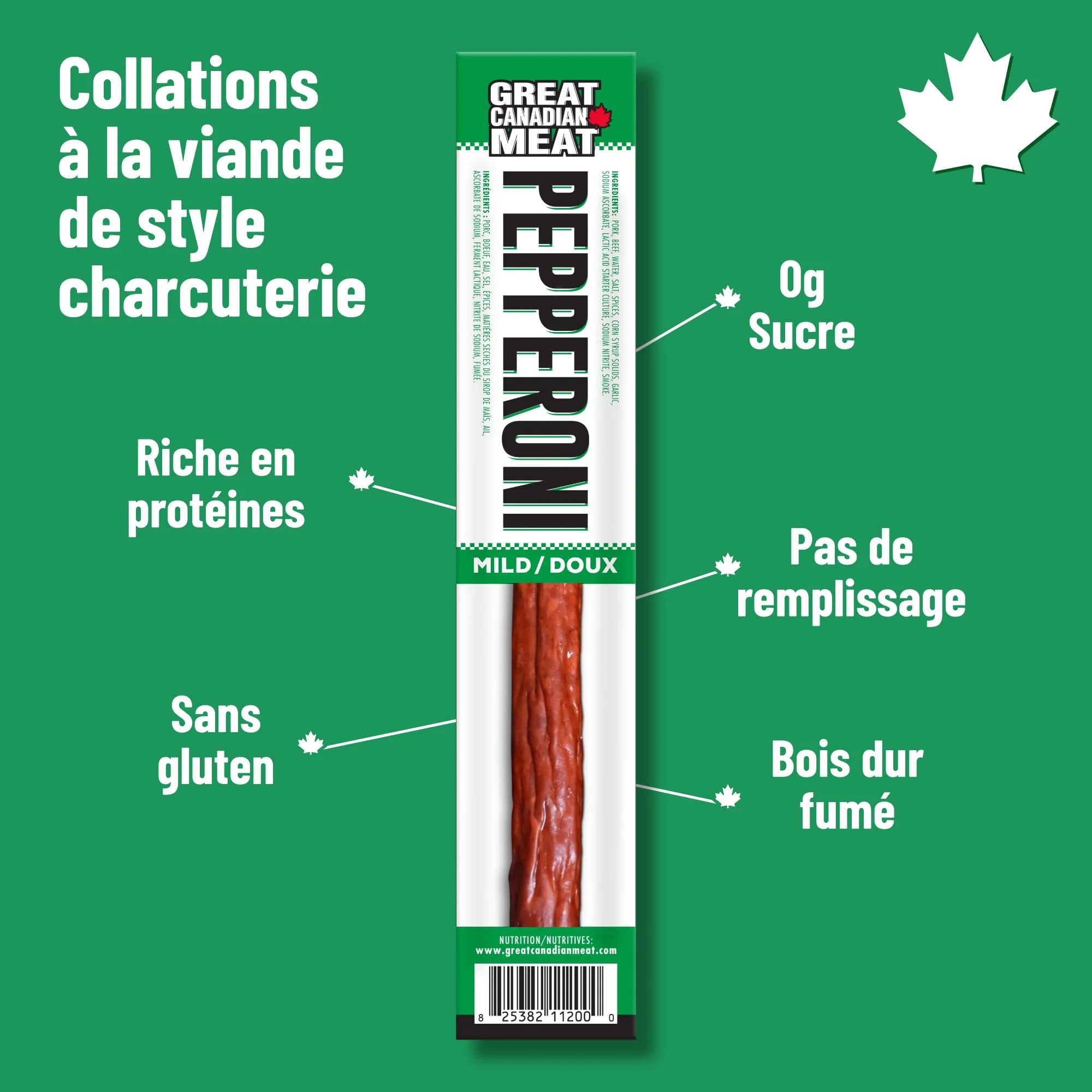 Great Canadian Meat – Mild Pepperoni Sticks – 18 x 22g - Canadian Distribution - Ships Free Within Canada on Orders Above CAD $199 - Image 5