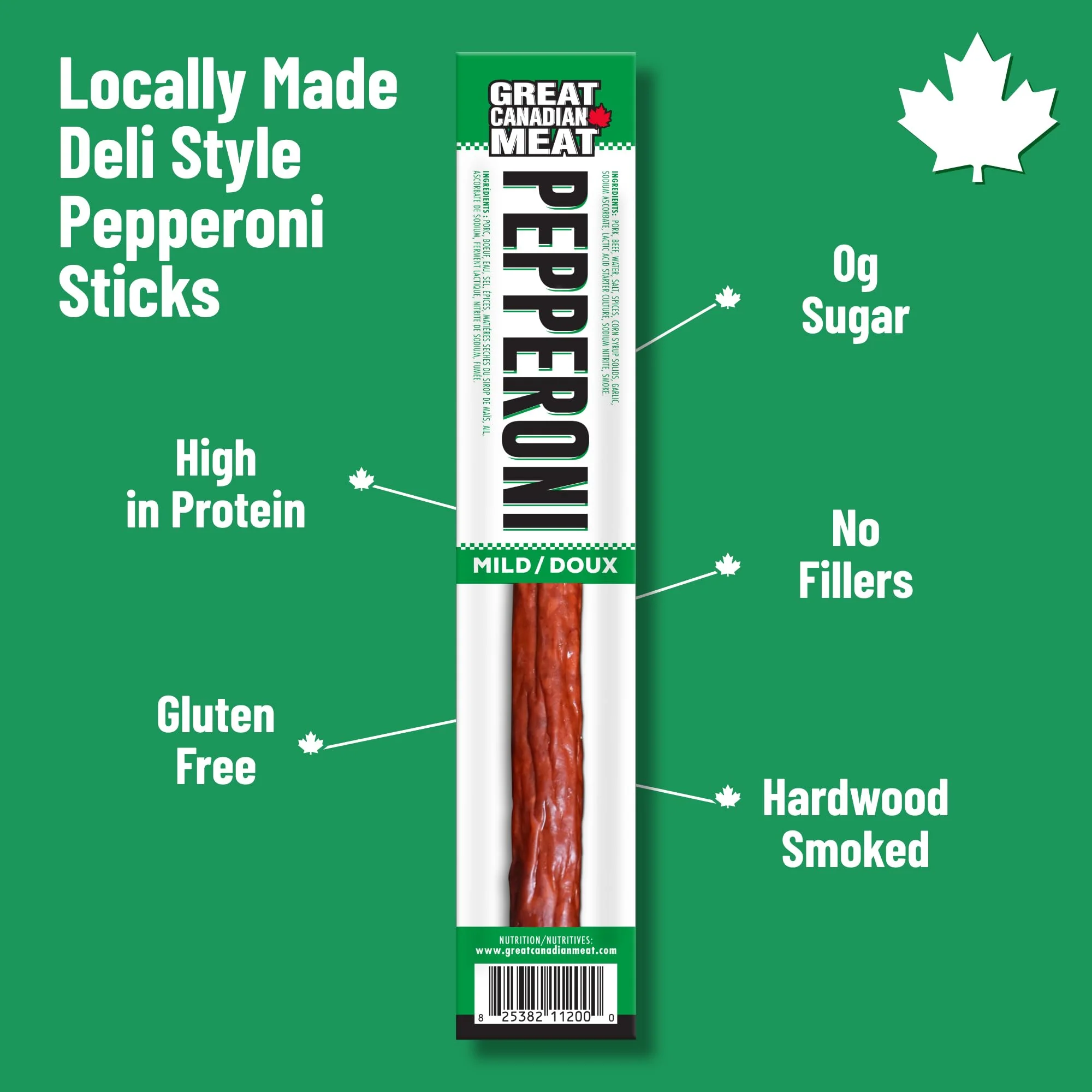 Great Canadian Meat – Mild Pepperoni Sticks – 18 x 22g - Canadian Distribution - Ships Free Within Canada on Orders Above CAD $199 - Image 6