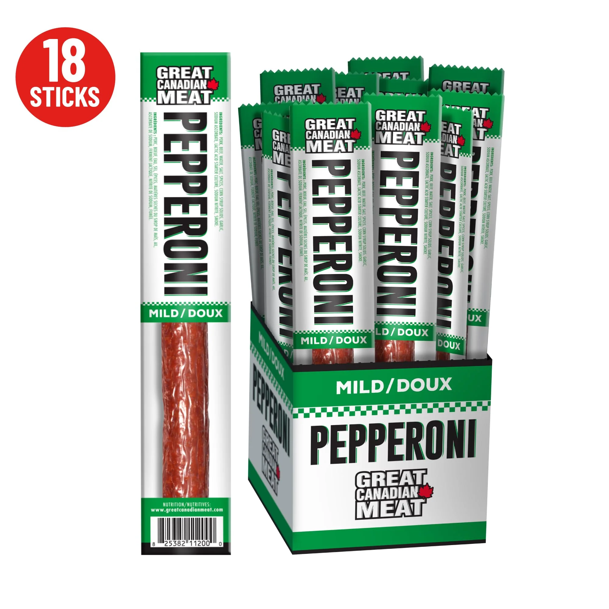Great Canadian Meat – Mild Pepperoni Sticks – 18 x 22g - Canadian Distribution - Ships Free Within Canada on Orders Above CAD $199 - Image 7