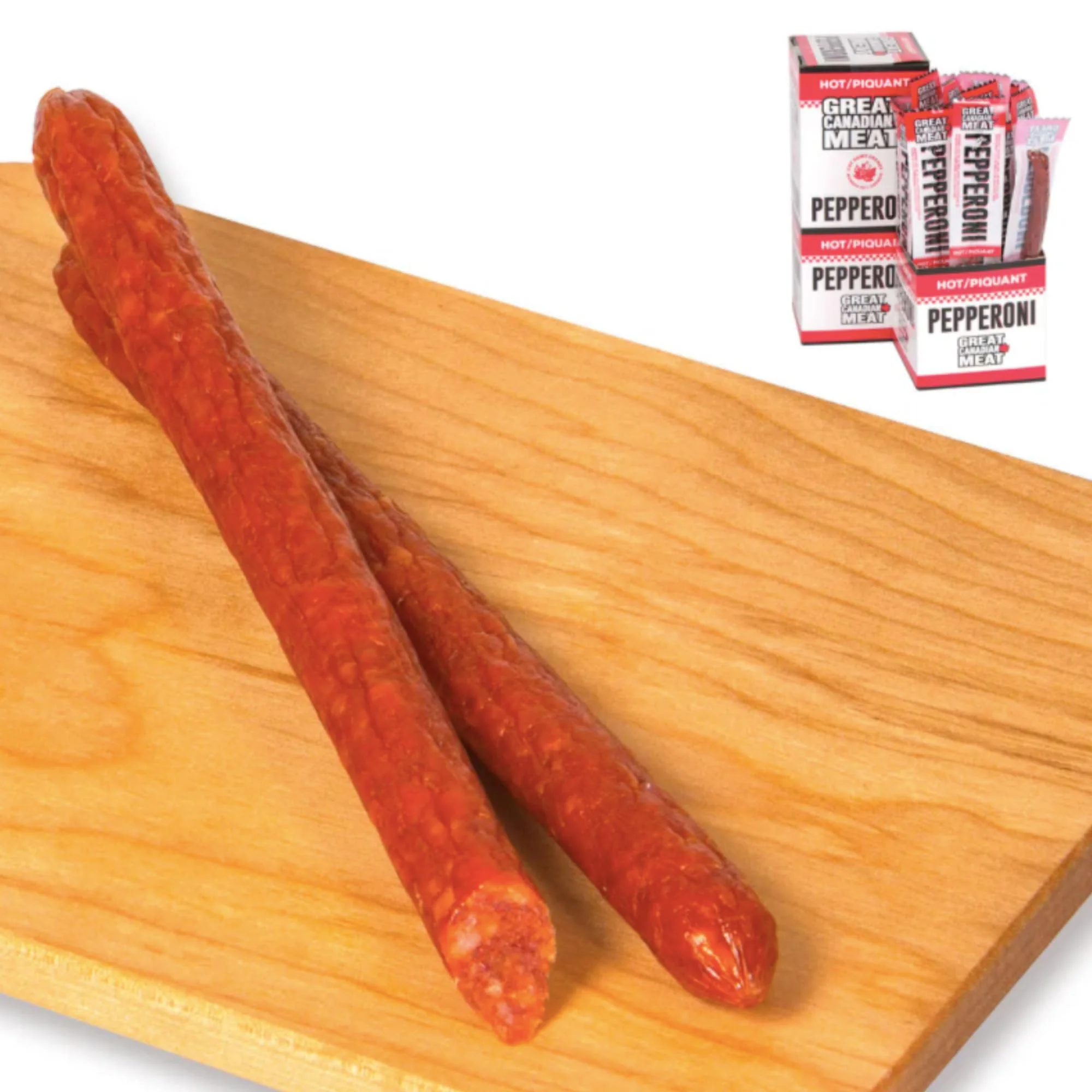 Great Canadian Meat – Pepperoni Sticks – Hot – 18 × 22g – High protein snack - Canadian Distribution - Ships Free Within Canada on Orders Above CAD $199 - Image 3