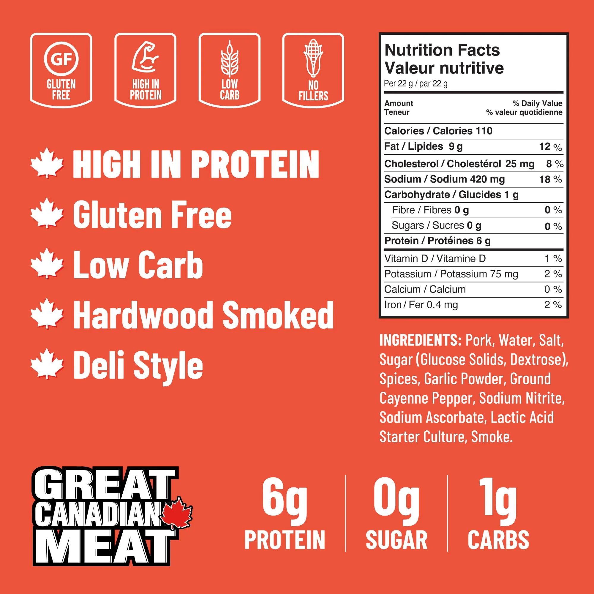 Great Canadian Meat – Pepperoni Sticks – Hot – 18 × 22g – High protein snack - Canadian Distribution - Ships Free Within Canada on Orders Above CAD $199 - Image 8