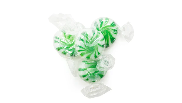 Green Pinwheel Mints - 26 LB Box - Premium Ice Cream and Dessert Toppings, Mix-Ins and Inclusions - Ships Free Within Canada on Orders Above CAD $199