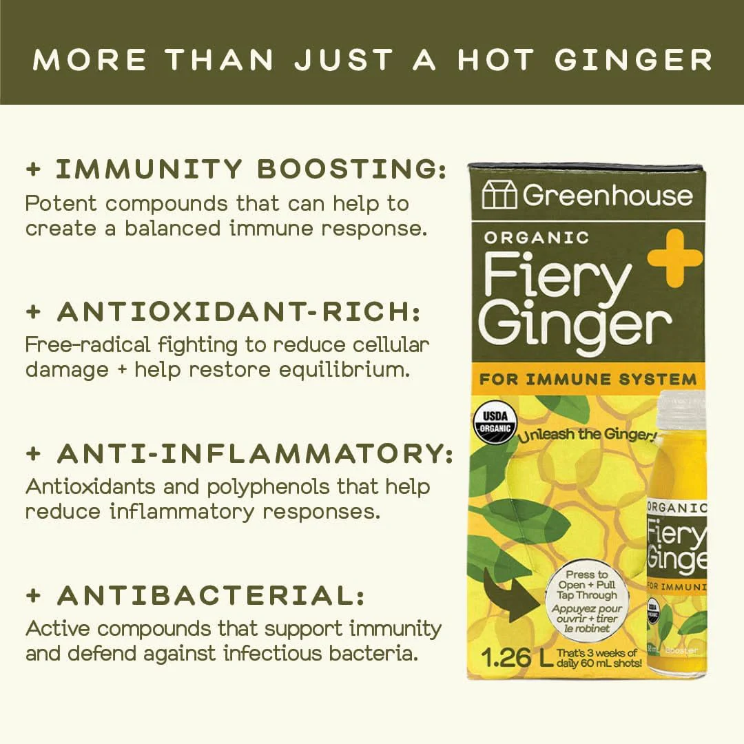 Greenhouse Juice – Fiery Ginger Wellness Shot – 1.26 L, 2 Pack – Ships Free Within Canada on Orders Above CAD $199 - Image 5