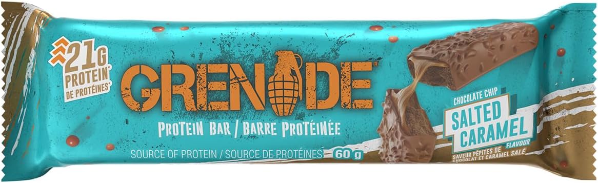 Grenade – Protein Bar – Chocolate Chip Salted Caramel – 12 x 60 g – Ships Free Within Canada on Orders Above CAD $199 - Image 3