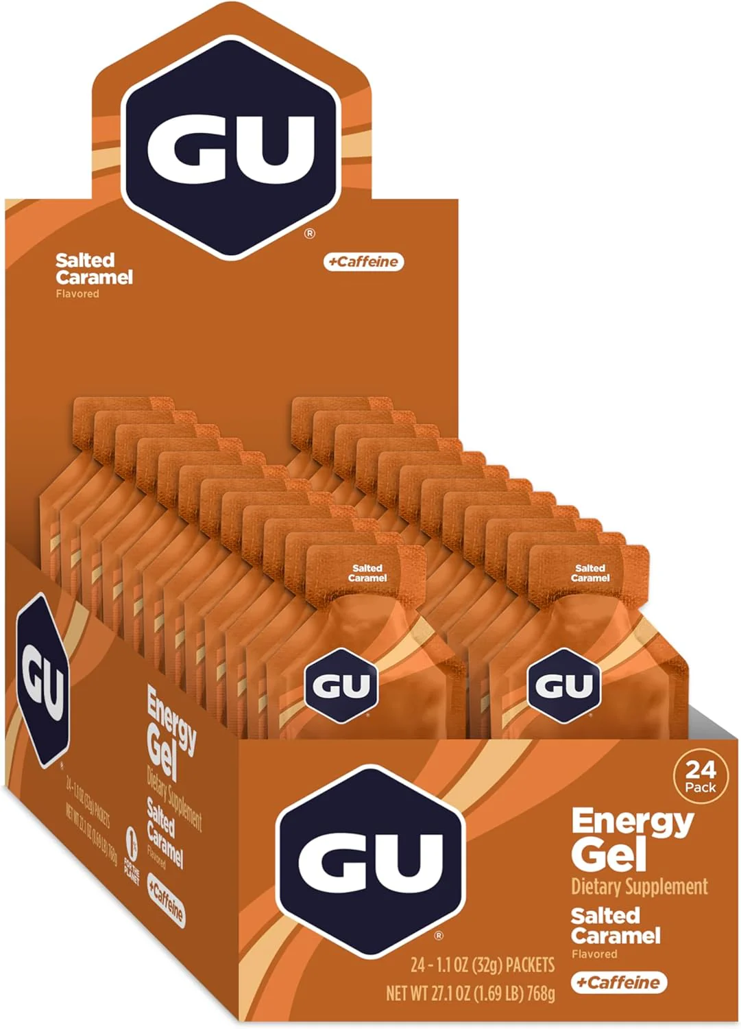 GU Energy – Energy Gel – Salted Caramel – 24 Pack – Ships Free Within Canada on Orders Above CAD $199 - Image 2