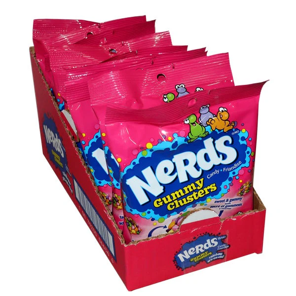 Gummy Clusters - 40 × 142 g - Nerds - Canadian Distribution - Ships Free Within Canada on Orders Above CAD $199