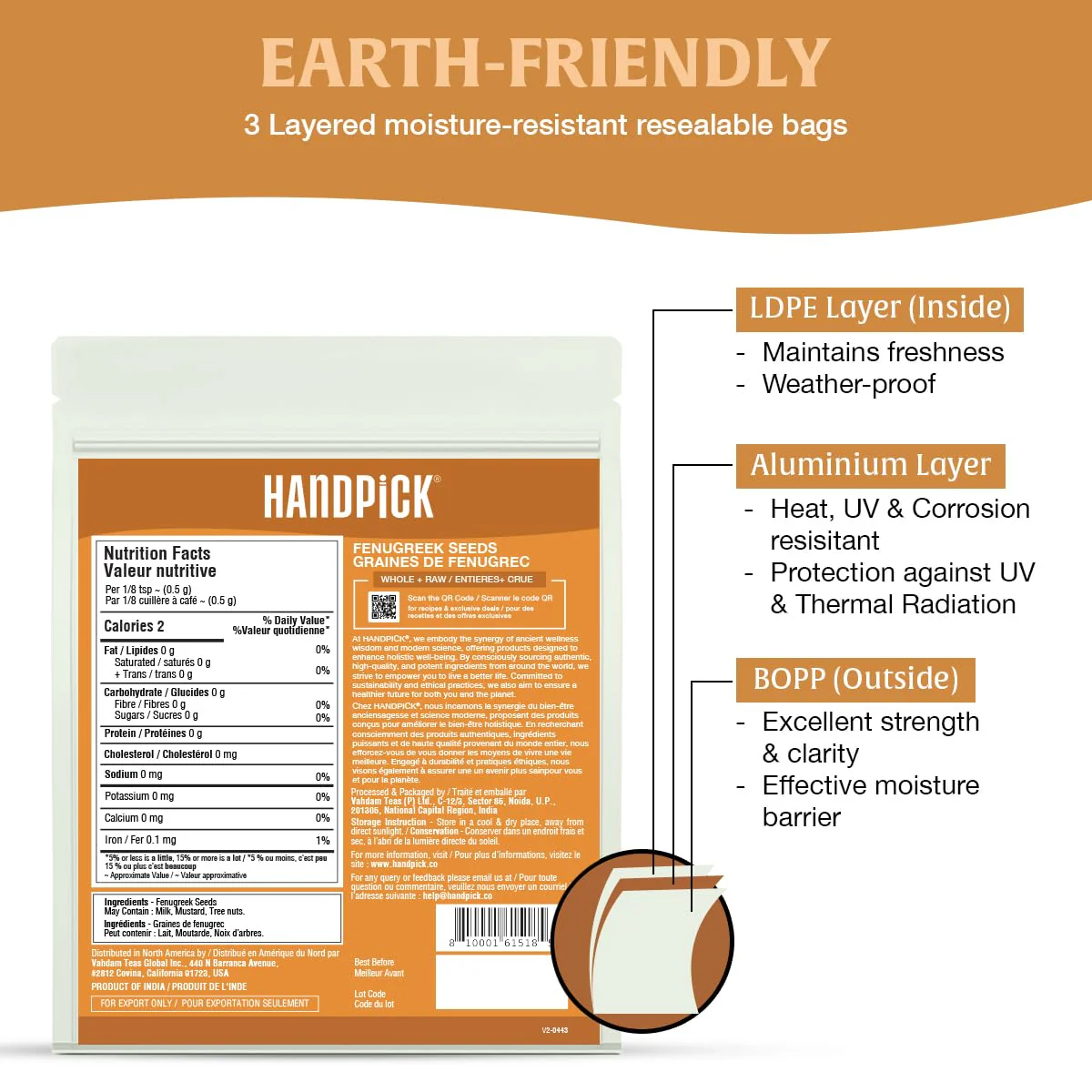 HANDPICK Fenugreek Seeds 2 x 14oz - Canadian Distribution - Ships Free Within Canada on Orders Above CAD $199 - Image 9
