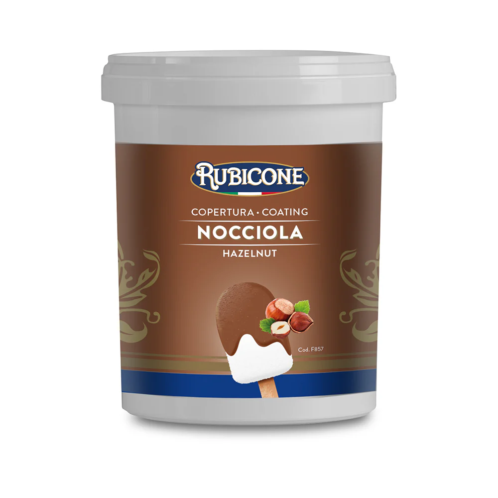 Hazelnut Cone Dip Coating - 1.5 KG Bucket - Rubicone Canada - Ships Free Within Canada on Orders Above CAD $199