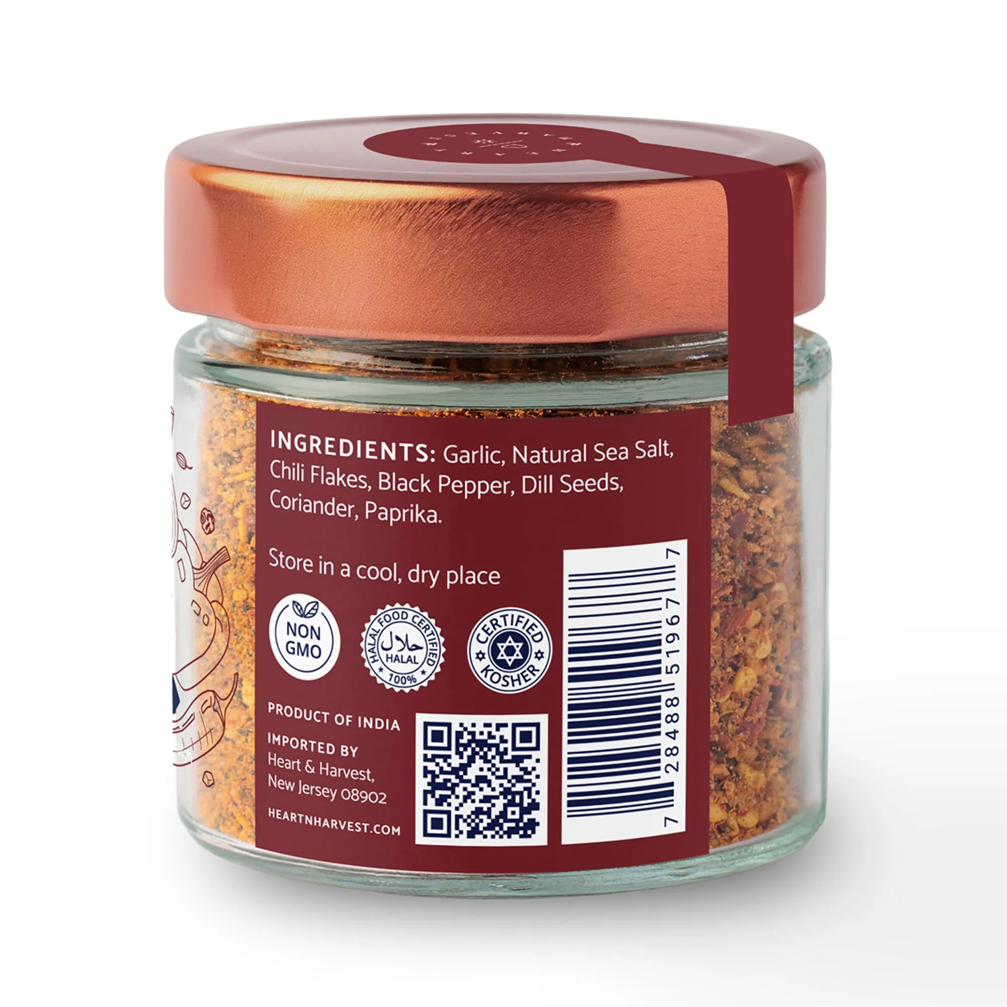 Heart and Harvest Simple Blend Steak and Burger Seasoning - Black Pepper with Garlic and Chili - Non-GMO, No Additives - 2 x 170g - Canadian Distribution - Ships Free Within Canada on Orders Above CAD $199 - Image 2