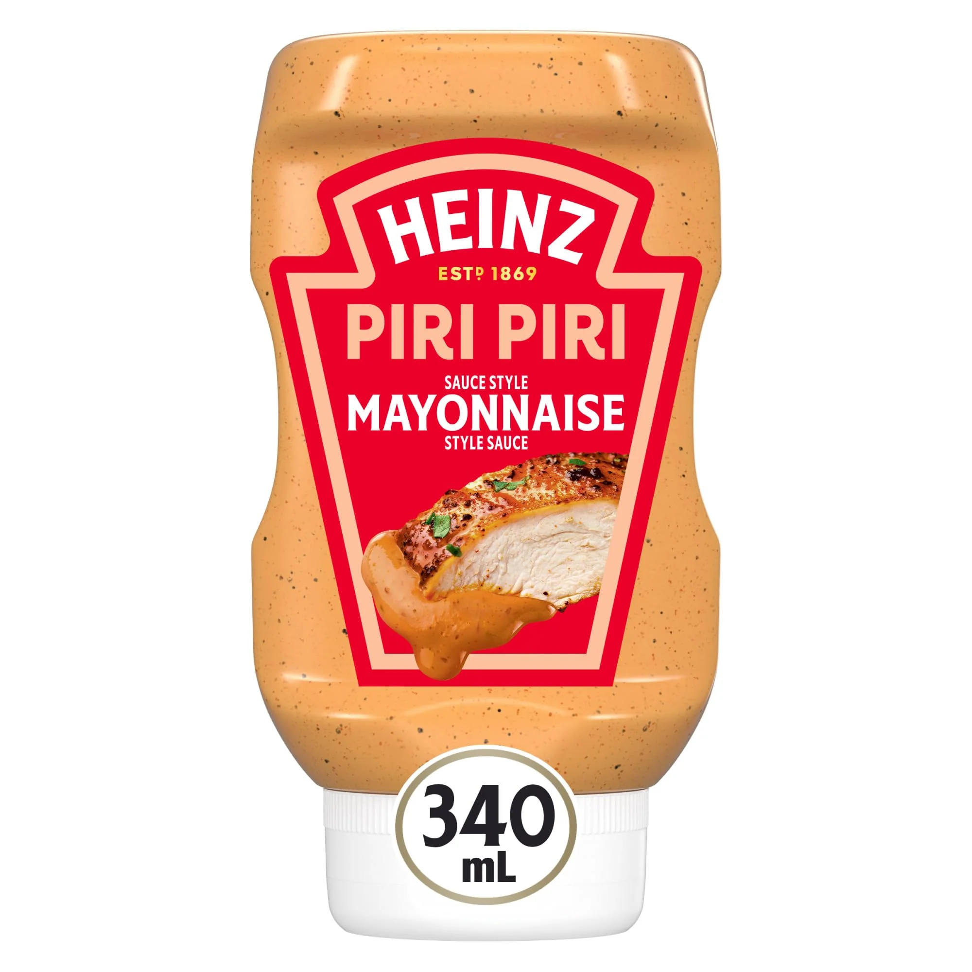 Heinz Piri Piri Mayonnaise Style Sauce – 2 x 340 mL Squeeze Bottle - Canadian Distribution - Ships Free Within Canada on Orders Above CAD $199