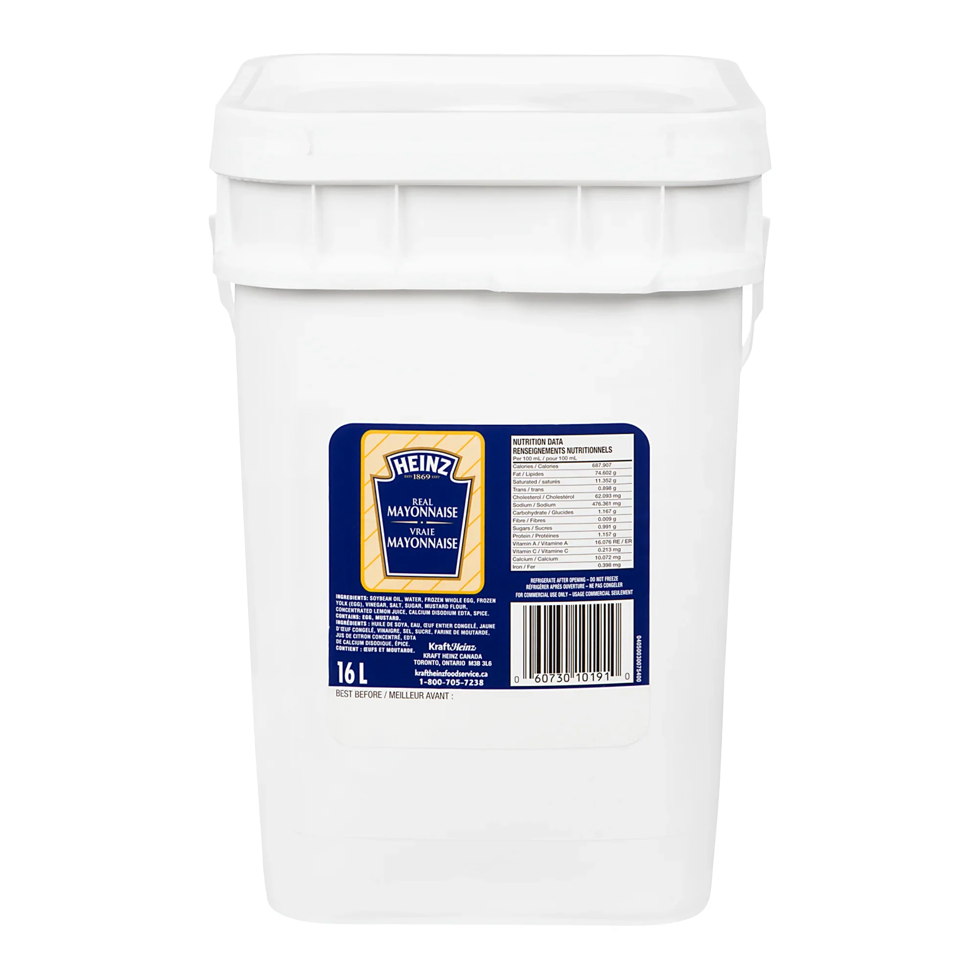Heinz Real Mayonnaise - 2 x 16 L - Grocery and Food Items - Canadian Distribution - Ships Free Within Canada on Orders Above CAD $199