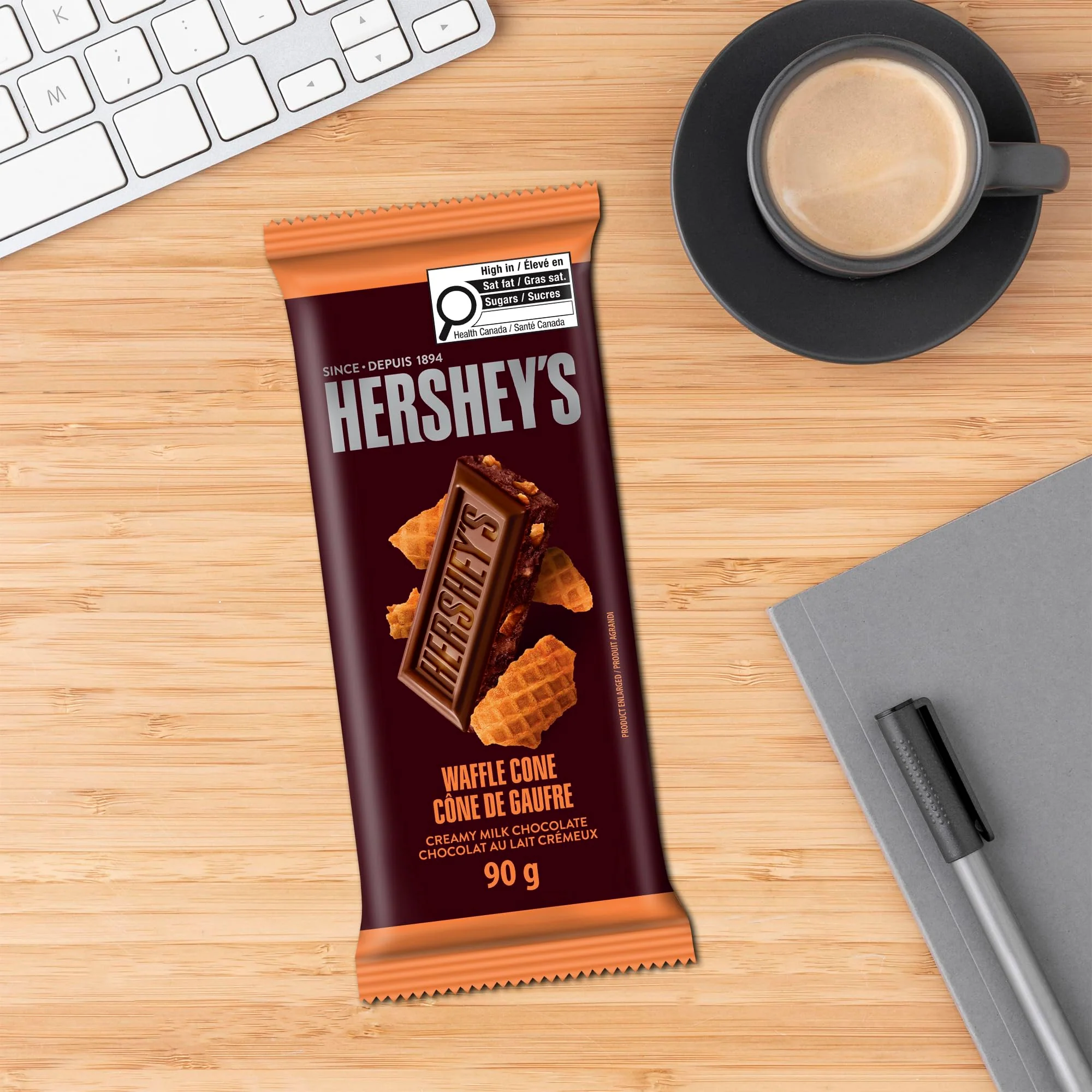 HERSHEY'S Milk Chocolate with Waffle Cone Pieces 2 x 90G - Canadian Distribution - Ships Free Within Canada on Orders Above CAD $199 - Image 4