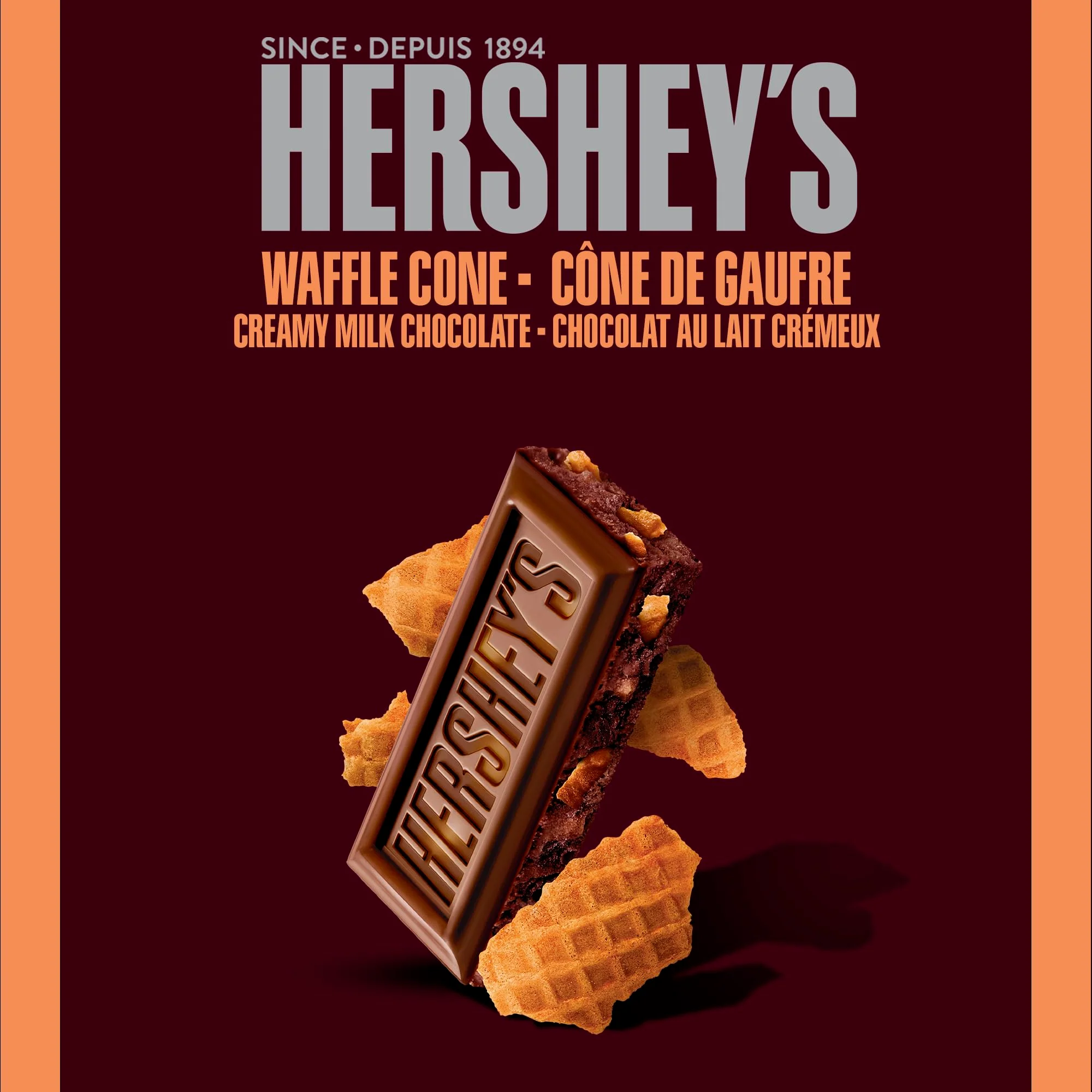 HERSHEY'S Milk Chocolate with Waffle Cone Pieces 2 x 90G - Canadian Distribution - Ships Free Within Canada on Orders Above CAD $199 - Image 5
