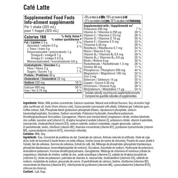 High-protein Café Latte Shake - 18 × 325 mL - Premier Protein - Health and Wellness - Canadian Distribution - Ships Free Within Canada on Orders Above CAD $199 - Image 2
