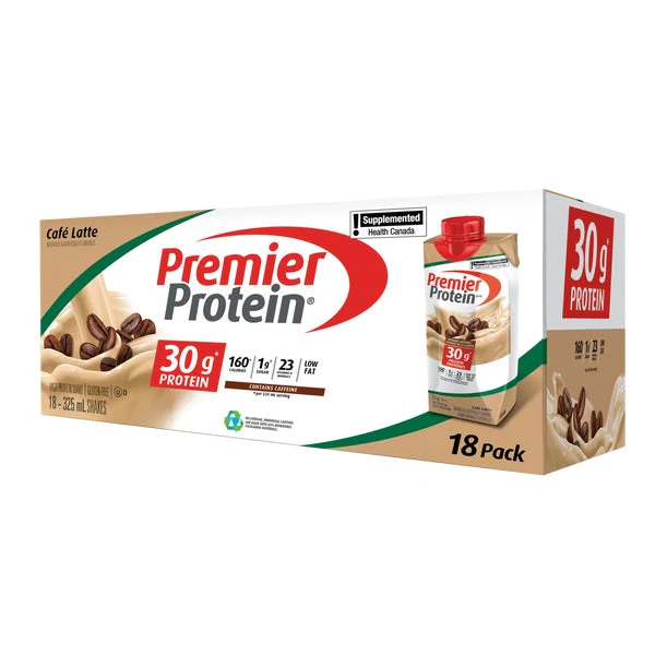 High-protein Café Latte Shake - 18 × 325 mL - Premier Protein - Health and Wellness - Canadian Distribution - Ships Free Within Canada on Orders Above CAD $199 - Image 3
