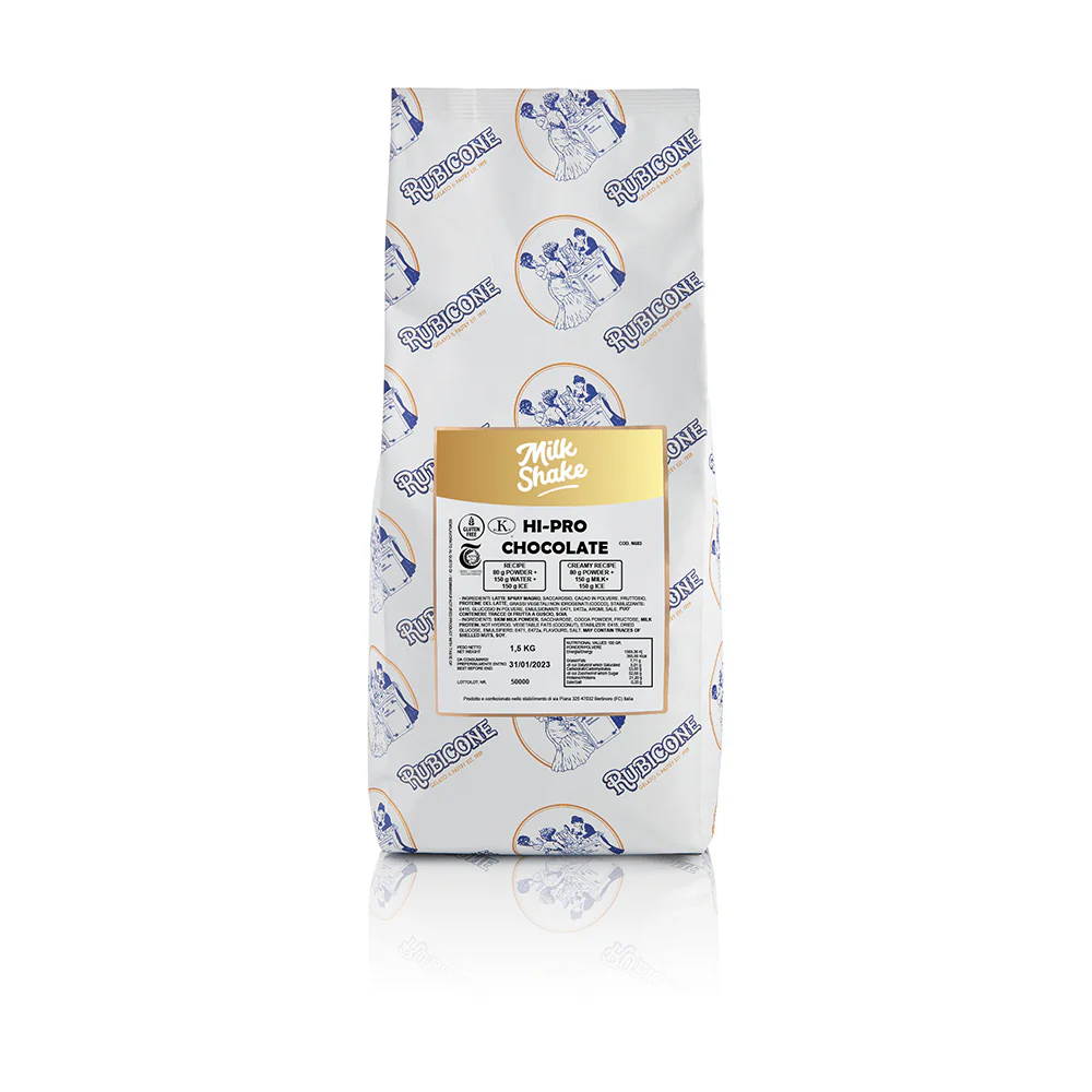 High Protein Chocolate Milkshake Mix - Case of 4 x 1.5 KG bags - Rubicone Canada - Ships Free Within Canada on Orders Above CAD $199 - Image 2