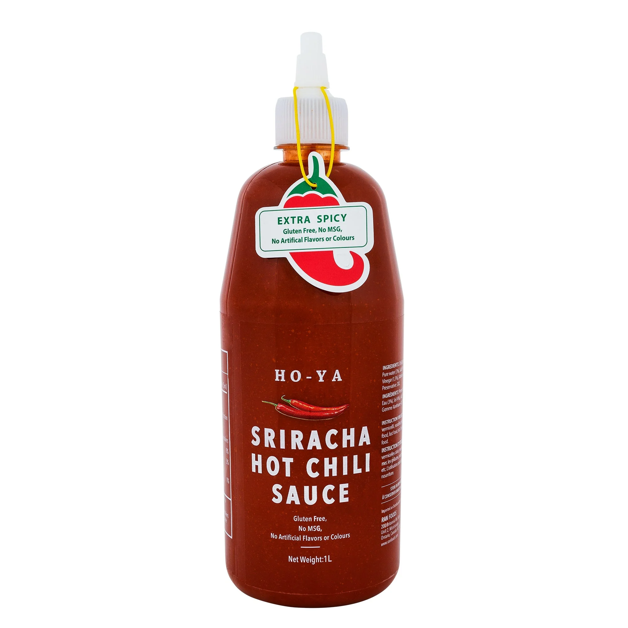 Ho-Ya Vietnamese Sriracha Sauce - 4 x 1 L - Grocery and Food Items - Canadian Distribution - Ships Free Within Canada on Orders Above CAD $199
