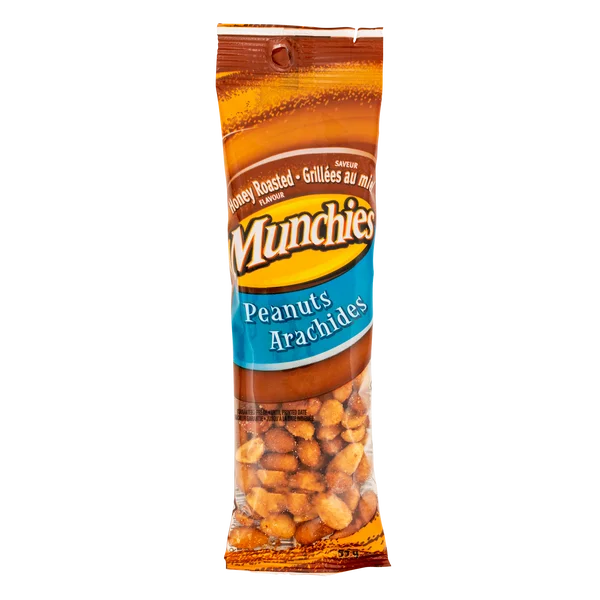 Honey Roasted Peanuts - 48 × 55 g - Munchies - Canadian Distribution - Ships Free Within Canada on Orders Above CAD $199 - Image 2
