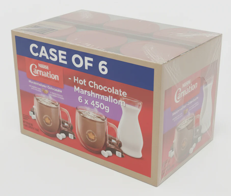 Hot Chocolate Marshmallow 6X450 Gr - Nestle Carnation - Canadian Distribution - Ships Free Within Canada on Orders Above CAD $199 - Image 2