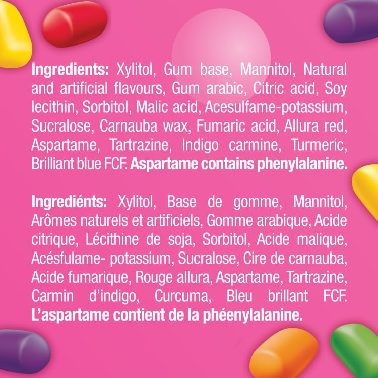 HUBBA BUBBA Minis Sugar-Free Bubble Gum in SKITTLES Flavours – 6 Resealable Bottles (40 Pieces Each) - Canadian Distribution - Ships Free Within Canada on Orders Above CAD $199 - Image 9