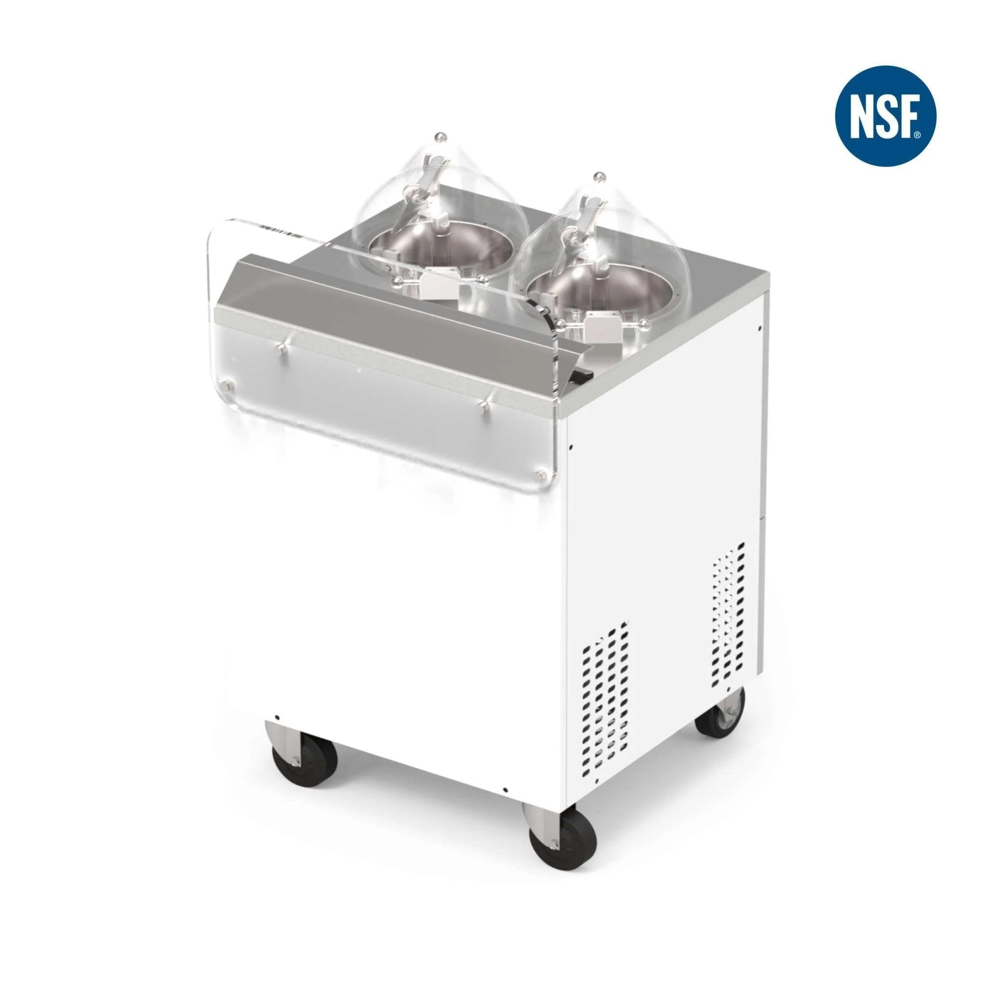 Commercial Gelato Ice Cream Maker, EC2 H, Two Pots - Space Saver - Standing Model - Top Churn Canada - Image 9