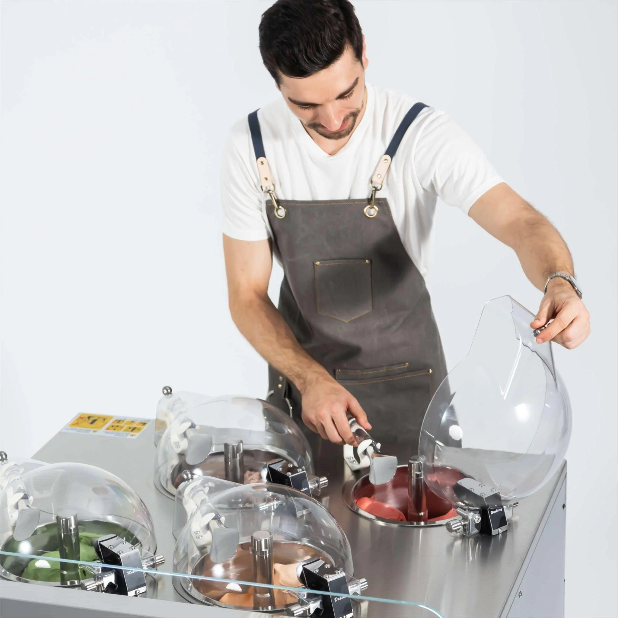 Commercial Gelato Ice Cream Maker, Pro V4, Four Pots - Standing Model - Top Churn Canada - Image 3